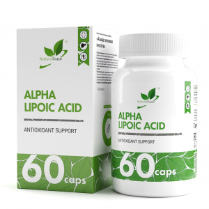 NaturalSupp БАД Альфа липоевая кислота 60 капс.(Комплексная пищевая добавка)