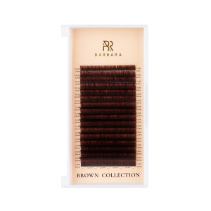 Ресницы коричневые BARBARA Truffle МИКС (М 0.10 7-15mm)