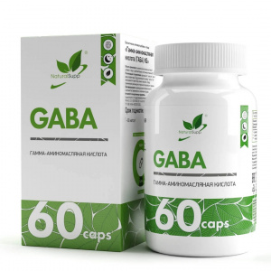 NaturalSupp БАД к пище «Гамма-аминомасляная кислота (ГАБА) NS» 60 капс.