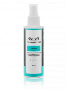 Gel-Off Sanitizer Унив/очищающее средство для рук и ногтей с распылителем, 150мл