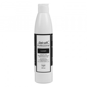 Gel-Off средство для обезжиривания ногтей и снятия л/с, Cleaner Professional 250мл