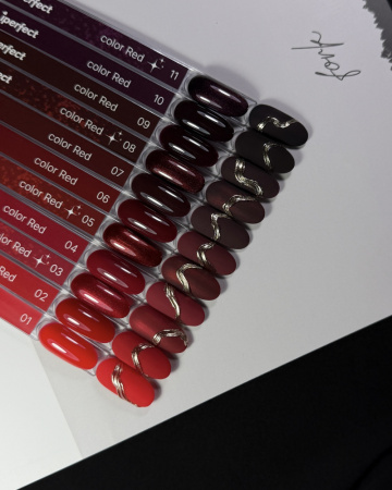 Iperfect гель лак Red color 02, 10г
