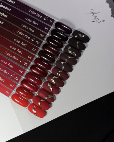 Iperfect гель лак Red color 10, 10г