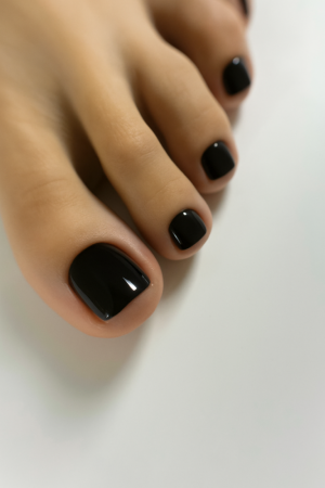 UNO Гель-лак однофазный PEDICURE LINE 101 черный , 8г