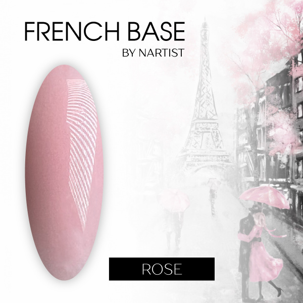 NARTIST База камуфляж french base Rose, 30мл