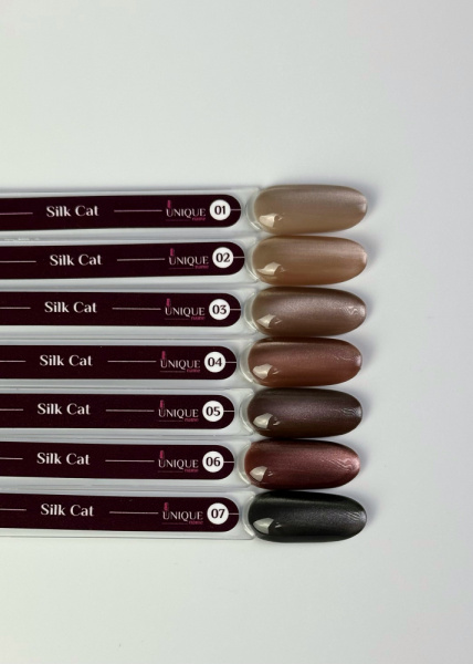 Unique Гель-лак Silk cat 02, 8 ml
