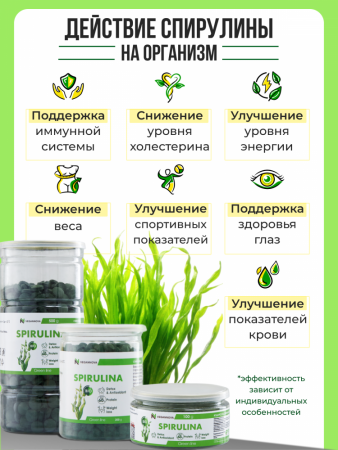 Vegannova Спирулина+Хлорелла (капсула 90 шт.) пл.банка