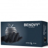 Перчатки одноразовые нитриловые Benovy черные L 100 шт 